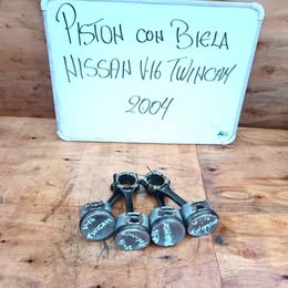 4 pistones con sus bielas Nissan v-16 twimcan año:2005