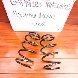 Dos resortes traseros hyundai accent año:2008
