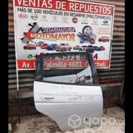 Chapa puerta trasera derecha Chevrolet Vivant 2005