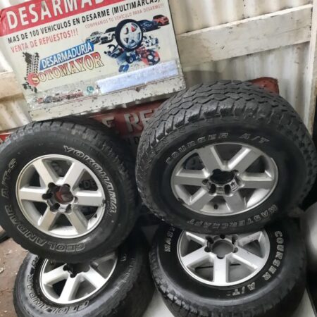 4 llantas completas chevrolet luv 2.3 medida 255/70/16 año:1996